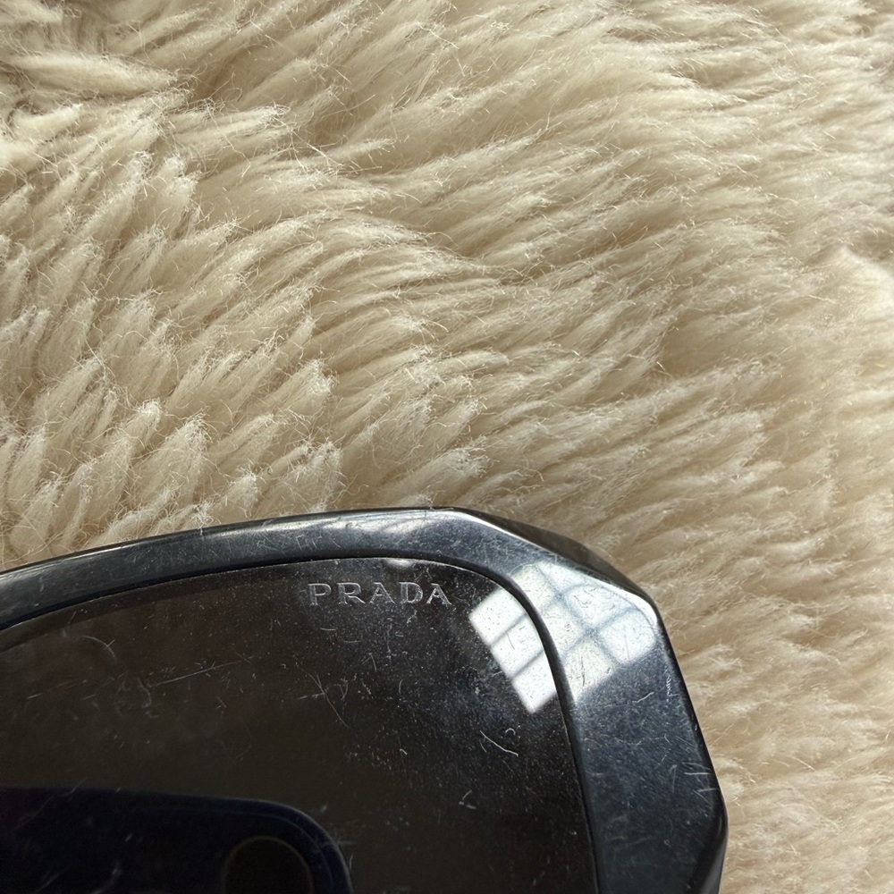 Prada Black Rectangular Sunglasses - image 6